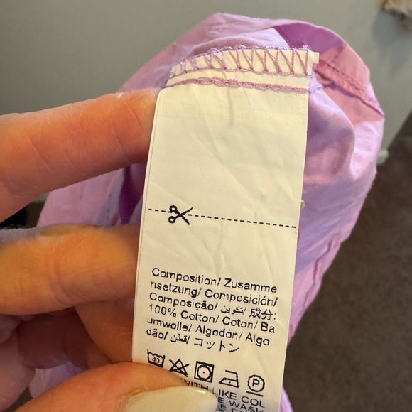 2 FOR $25 Dazy Oversized Cotton Lavender Shirt Dress 100% Cotton Size M NEW - Picture 6 of 9